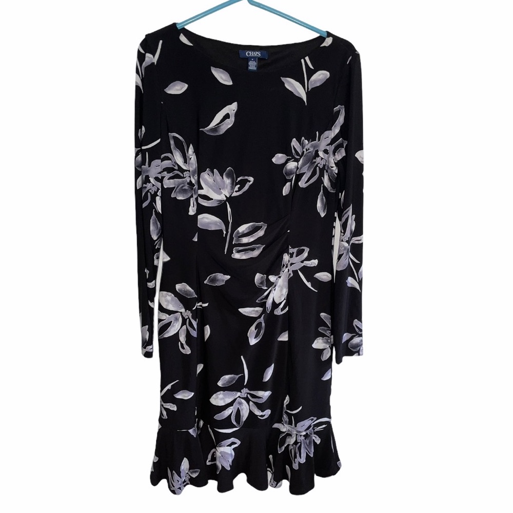 Black floral dress